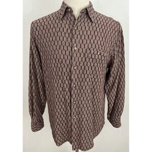 Territory Ahead Men's M Southwest Shirt Cotton Button Front Red